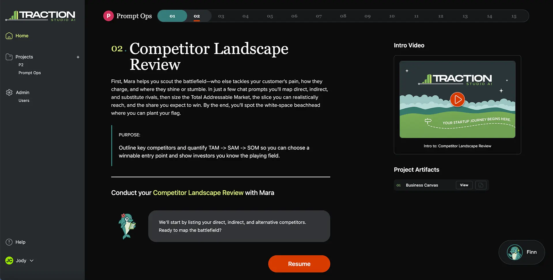 Competitor Landscape Review screenshot